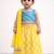 baby girl printed lehenga choli with dupatta set (ing-lyellowfoil)
