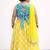 baby girl printed lehenga choli with dupatta set (ing-lyellowfoil)