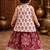 baby girl printed lehenga choli set (ing-lred)