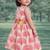 baby girl printed lehenga choli set (ing-lpeacock)