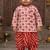 baby boy printed kurta dhoti set (inb-dhotired)