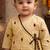 baby boy printed kurta dhoti set (inb-dhotibrown)