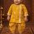 baby boy printed kurta dhoti set (inb-dhotiyellow)