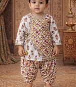 baby boy printed kurta dhoti set (inb-dhotiprint)