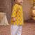 baby boy printed kurta pajama set (inb-yellowmoustache)
