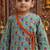baby boy printed kurta pajama set (inb-greenred)