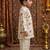 baby boy printed kurta pajama set (inb-camel)