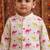 baby boy printed kurta pajama set (inb-camel)