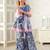 girls kurta & sharara with dupatta (sha-bluelurex)