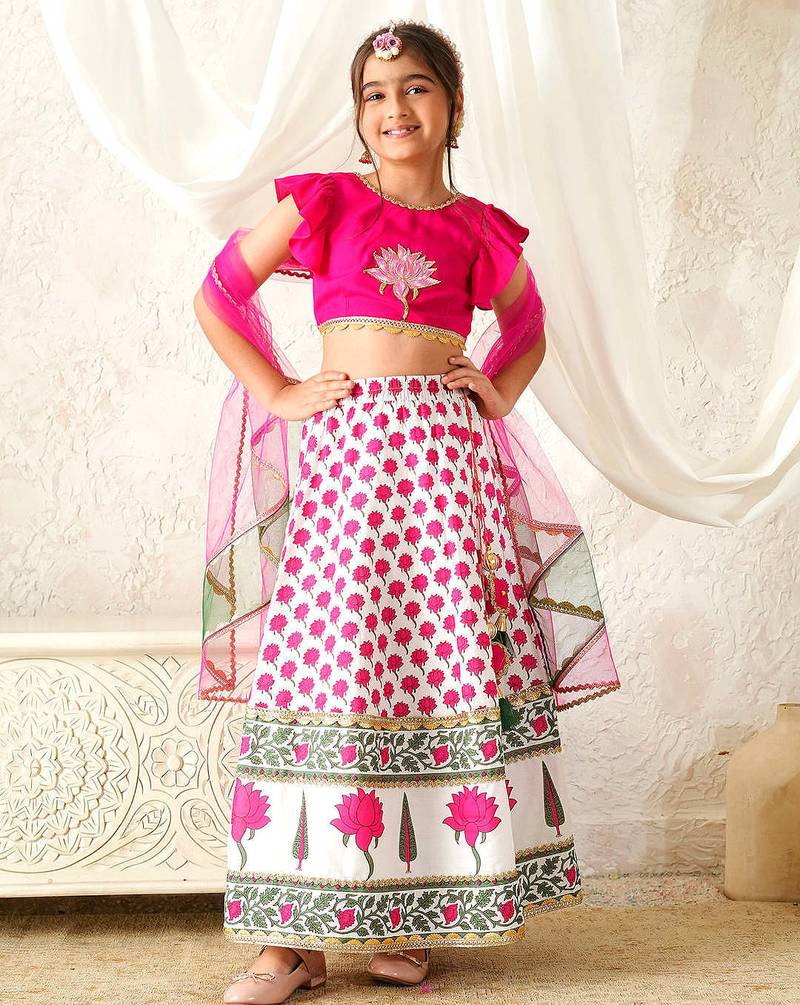 girls lehenga choli with dupatta (l-mglotuspatch)