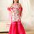 girls kurta & sharara with dupatta (sha-pinkmuslin)