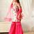 girls kurta & sharara with dupatta (sha-pinkmuslin)