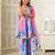 girls kurta & sharara with dupatta (sha-skybluemuslin)