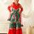 girls kurta & sharara with dupatta (sha-redgreenmirror)