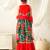 girls kurta & sharara with dupatta (sha-redgreenmirror)