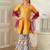 girls kurta & sharara with dupatta (sha-mustardrayon)