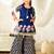 girls kurta & sharara with dupatta (sha-navyblcambric)