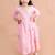 girls pink printed angrakha pure cotton kurta set (ks-angrakhapink)