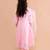 girls pink printed angrakha pure cotton kurta set (ks-angrakhapink)