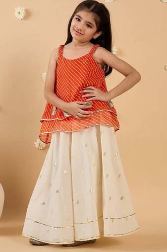 2-piece red & white top & palazzo set (iw25006004)