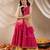girls georgette sleeveless v neck neck gota pati embellished lehenga choli set with dupatta for girls (ks-ranifoil)