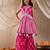 girls cotton sleeveless v neck neck gota pati embellished lehenga choli set with dupatta for girls (sha-magentaprint)