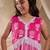 girls cotton sleeveless v neck neck gota pati embellished lehenga choli set with dupatta for girls (sha-magentaprint)