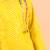 Boys yellow bandhani angrakha pure cotton kurta with patiala (kp-yellowlurex)
