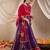 girls embroidered ready to wear lehenga & blouse with dupatta (l-purplebrocade)