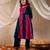girls floral embroidered sequinned velvet panelled kurta with trouser & dupatta (ks-magseqvelvet)