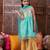 girls ethnic motifs embroidered gotta patti anarkali kurta & sharara with dupatta (sha-firozinet)