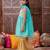 girls ethnic motifs embroidered gotta patti anarkali kurta & sharara with dupatta (sha-firozinet)
