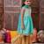 girls ethnic motifs embroidered gotta patti anarkali kurta & sharara with dupatta (sha-firozinet)