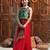 girls printed shoulder straps ready to wear lehenga & blouse with dupatta (l-greenbrocade)