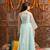 girls embroidered ready to wear lehenga with blouse & dupatta (l-sequenceblue)