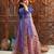 girls printed ready to wear lehenga & blouse with dupatta (l-ltpurplefloral)