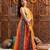 girls printed sleeveless ready to wear lehenga & blouse with dupatta (l-orangebluebandhni)