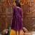 girls printed fit & flare georgette ethnic dress (iw-purpleggt)