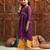 girls printed fit & flare georgette ethnic dress (iw-purpleggt)