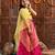 girls woven design ready to wear lehenga with blouse & dupatta (l-magentamirror)