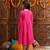 girls printed & embroidered fit & flare georgette ethnic dress (iw-gotamagenta)