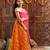girls embellished sequinned ready to wear lehenga & blouse with dupatta (l-orangegotalace)