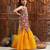 girls floral printed regular gotta patti kurta with sharara & dupatta (sha-magwhitefloral)