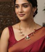 Multicolor gold plated stainless steel jewellery set