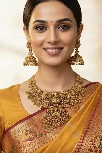 Gold gold plated stainless steel jewellery set