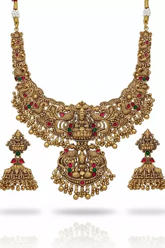 Gold gold plated stainless steel jewellery set
