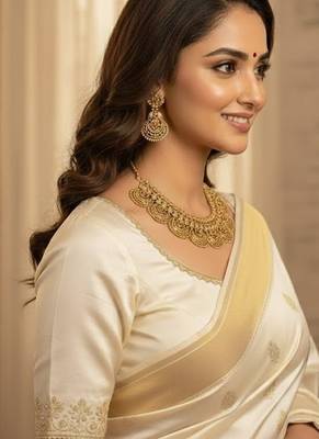 Gold gold plated stainless steel jewellery set 2
