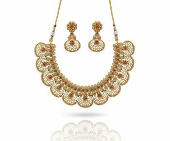 Gold gold plated stainless steel jewellery set 3