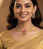 Gold gold plated stainless steel jewellery set