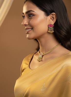 Gold gold plated stainless steel jewellery set 2